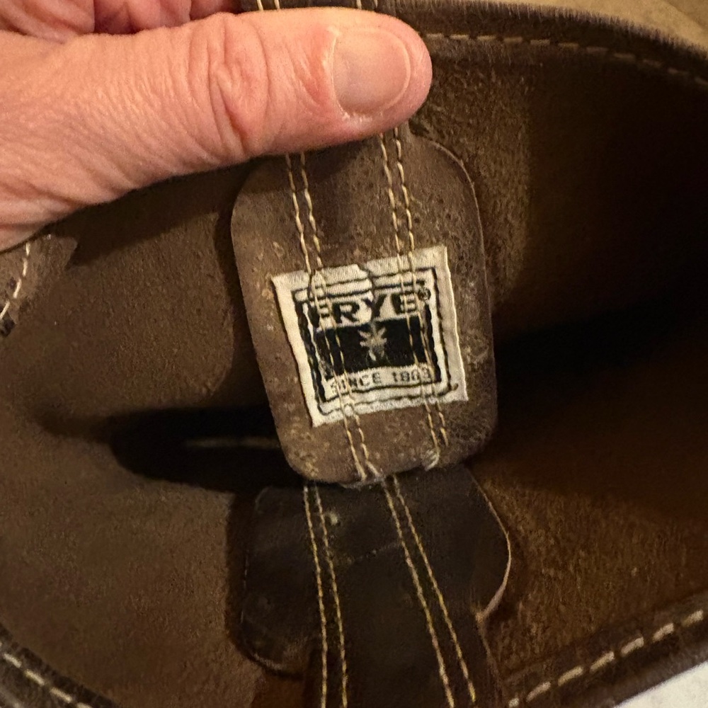 Frye Harness 15R Leather Boots in Chocolate - Picture 12 of 13